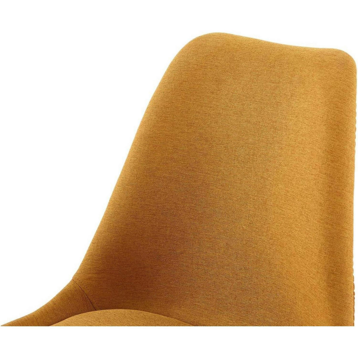 ESSZIMMERSTUHL 2er Set Leinen Gelb - Gelb, Textil (47.5/82/41cm)