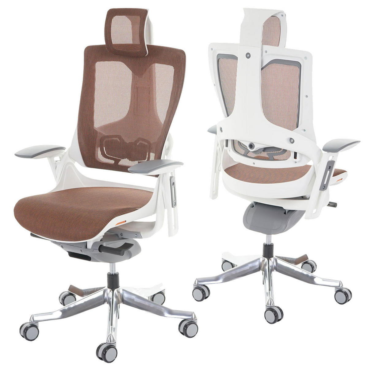 BÜROSTUHL MERRYFAIR Orange - Orange, Textil (75/138/68cm) - MCW