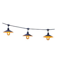 SOLAR-LICHTERKETTE VINTY schwarz - Schwarz, Metall (600/1/1cm) - Lumisky