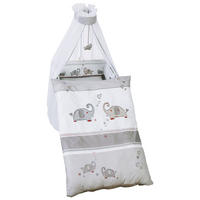 BABYBETTWÄSCHE Jumbo twins grau - Grau, Textil (100/135cm) - Roba