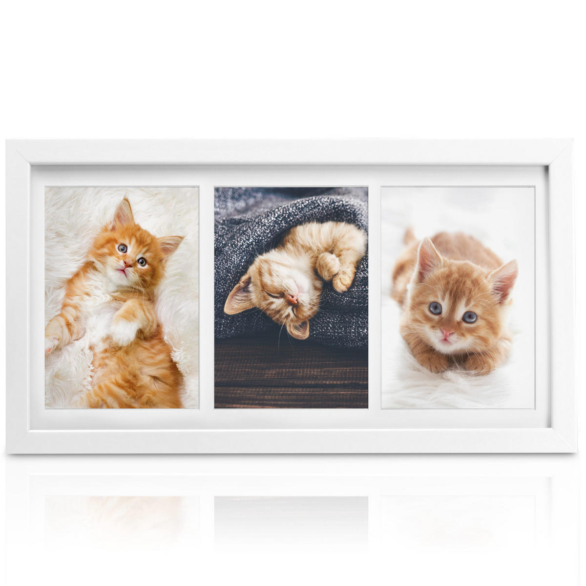 BILDERRAHMEN Galeria 13x18cm Weiß - Weiß, Holzwerkstoff (25/2/52cm) - BoMoe