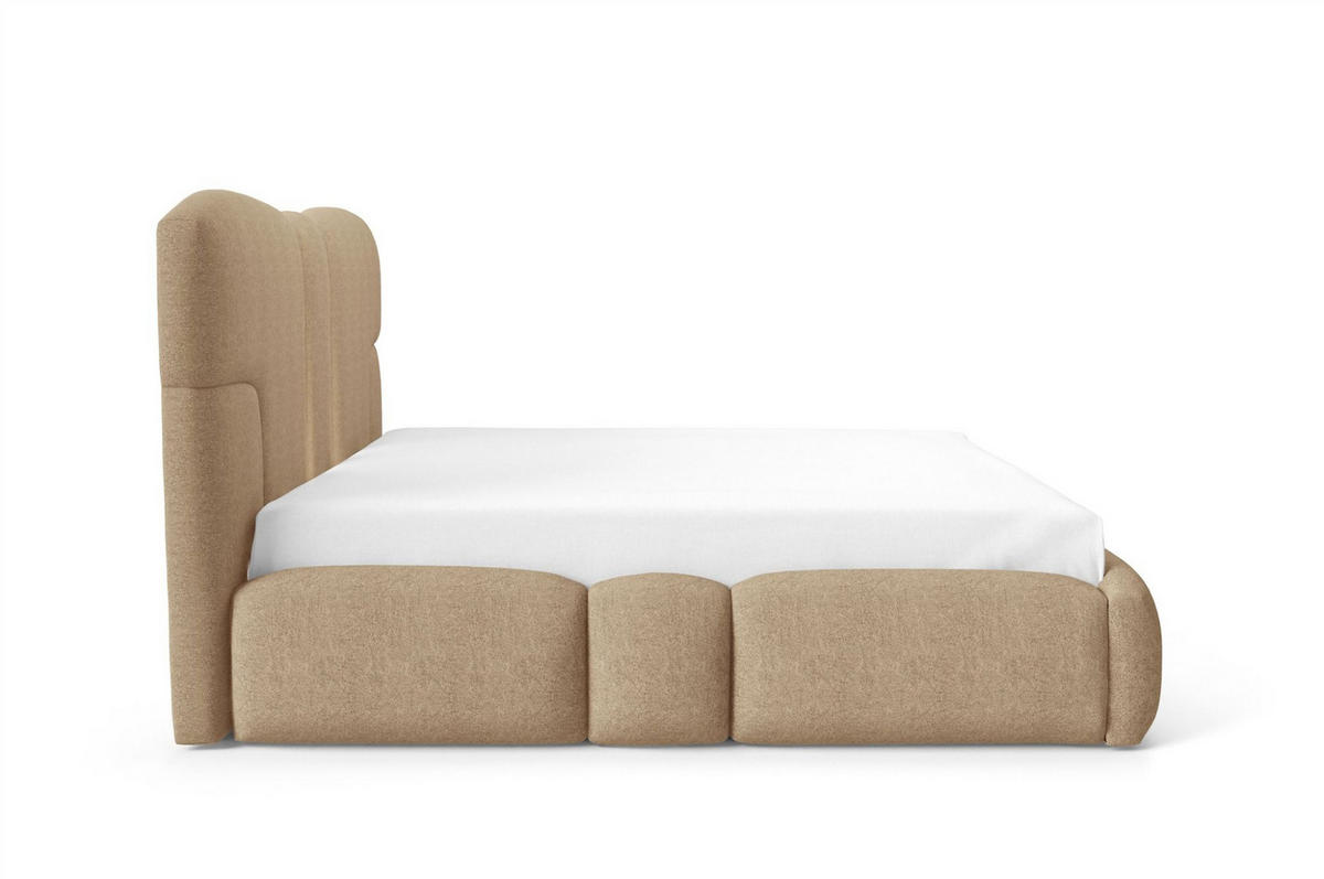 POLSTERBETT Jordan - Grün, Holzwerkstoff/Textil (160/200cm) - Fun Möbel