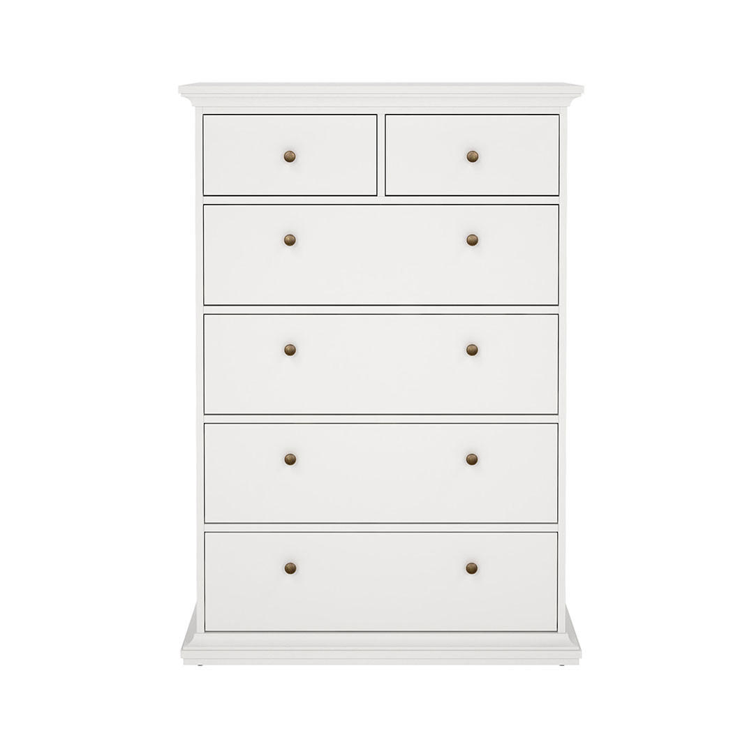KOMMODE Weiß - Weiß, Holzwerkstoff (96/139/48cm) - ebuy24