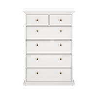 KOMMODE Weiß - Weiß, Holzwerkstoff (96/139/48cm) - ebuy24