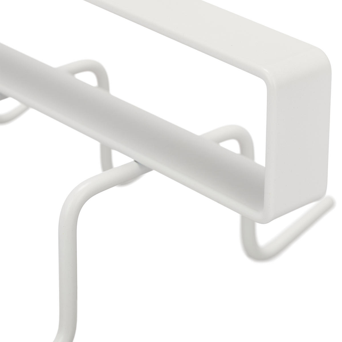 VLOŽKA do skrine - biela, kov (10/6.5/18cm) - Relaxdays