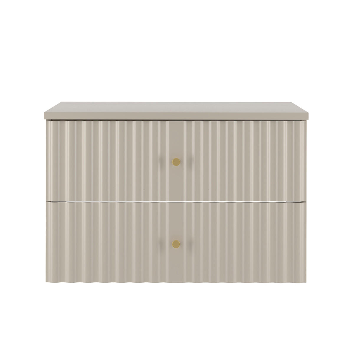 WASCHTISCHUNTERSCHRANK 80.6cm Izae Kaschmir - Beige, Holzwerkstoff (80.6/52.2/46.5cm) - Petits-meubles