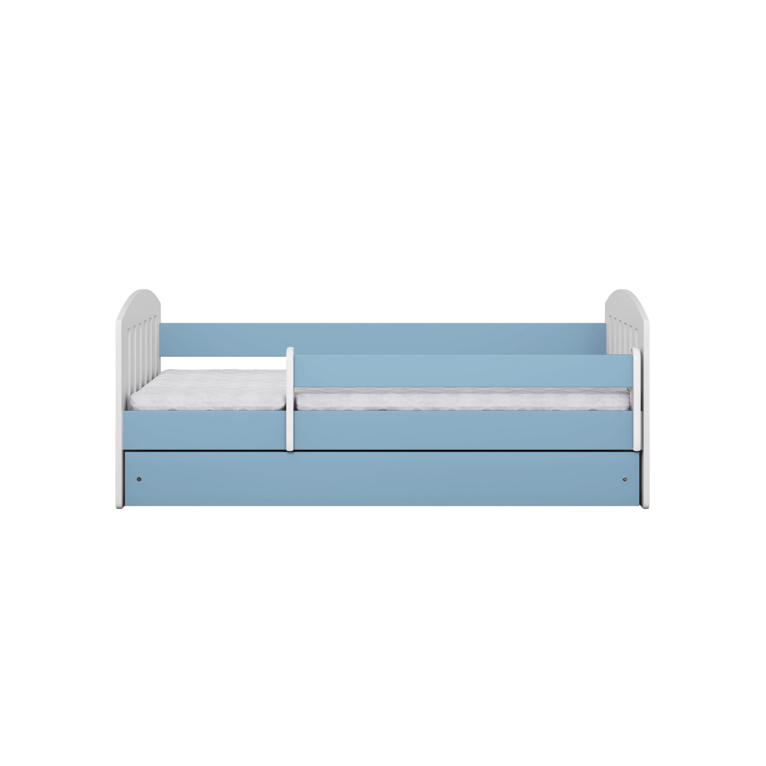 KINDERBETT CLASSIC mit Schublade ohne Matratze 90/65/164 - Blau, Holzwerkstoff (80/160cm) - RAUMHIRSCH FURNITURE