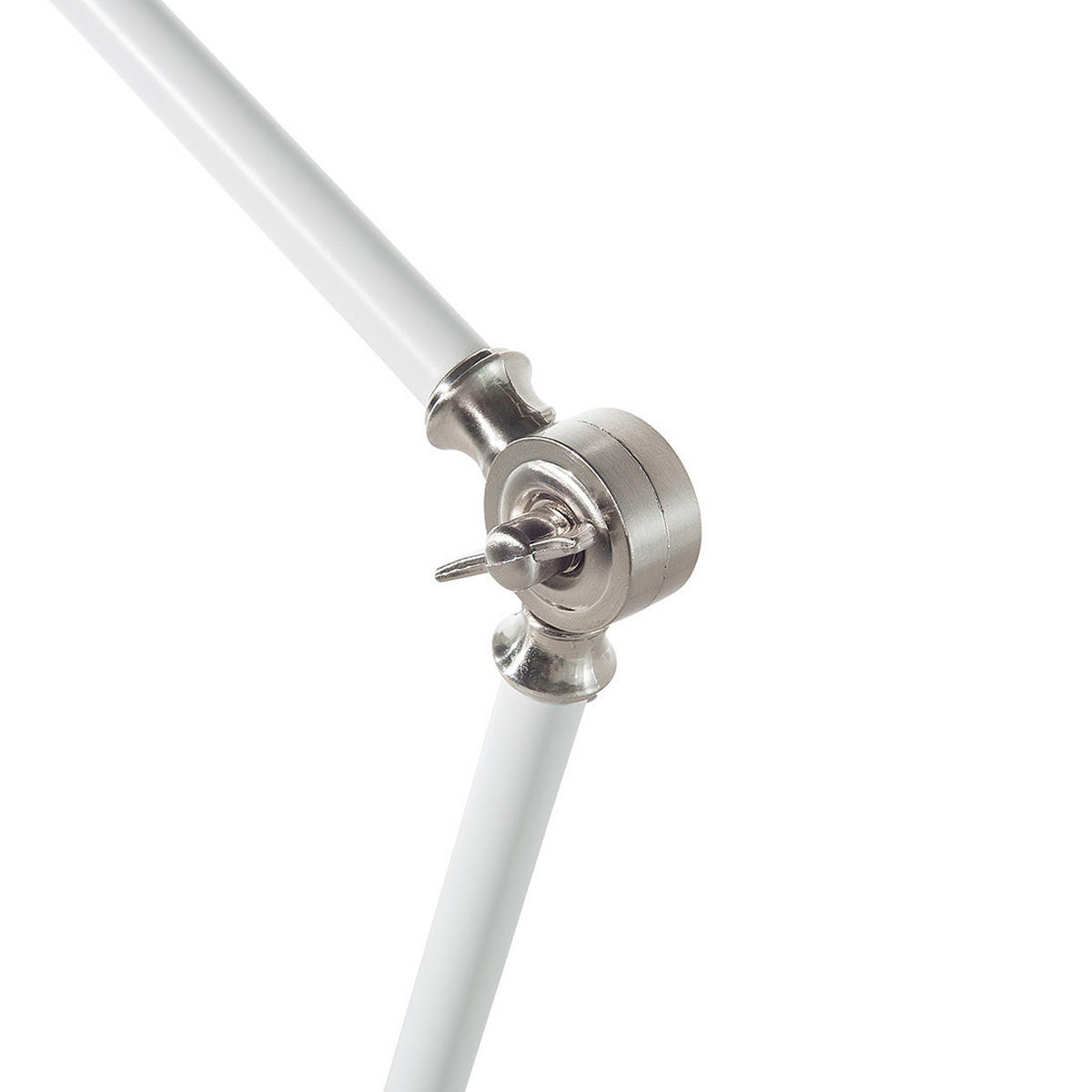 SCHREIBTISCHLAMPE Meramec 19/19/80 cm - Weiß, Metall (19/19/80cm) - Beliani