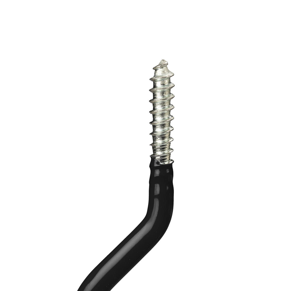 FAHRRADHAKEN Schwarz Silber 12er-Set Stahl - Schwarz, Kunststoff/Metall (0.7/7/14.5cm) - Relaxdays