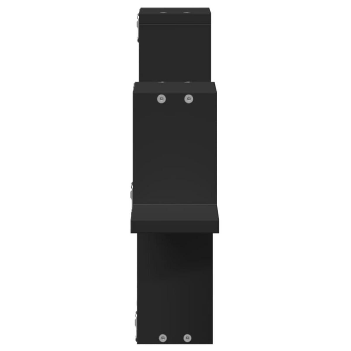 WANDREGAL 104,5/10/43 cm aus Holzwerkstoff Schwarz - Schwarz, Holz (104.5/43/10cm) - vidaXL