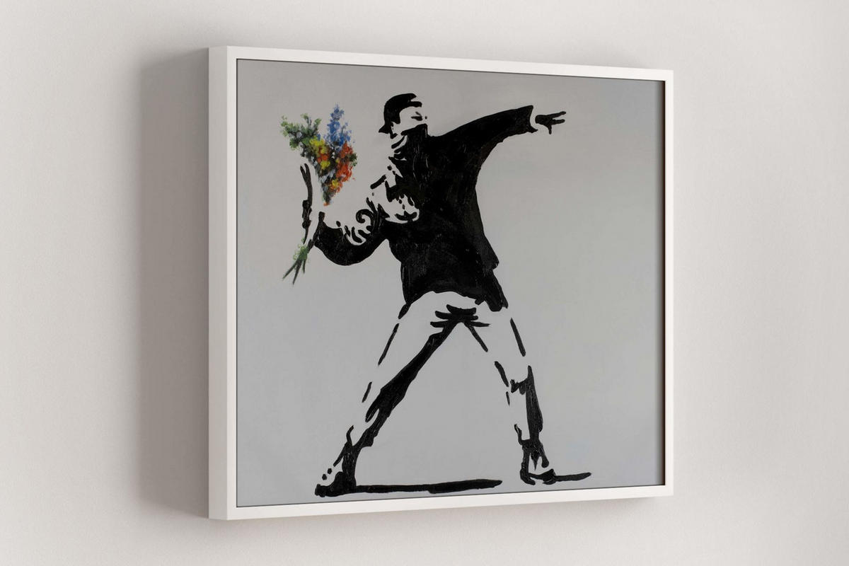 ACRYLBILD HANDGEMALT 100/75 cm - Multicolor, Holz/Textil (100/75cm) - KUNSTLOFT