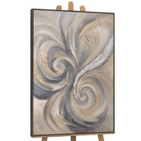 GEMÄLDE Sand und Wolken Schattenfugenrahmen Grau 120x80 cm - Grau, Holz (120/80cm) - YS-art gallery