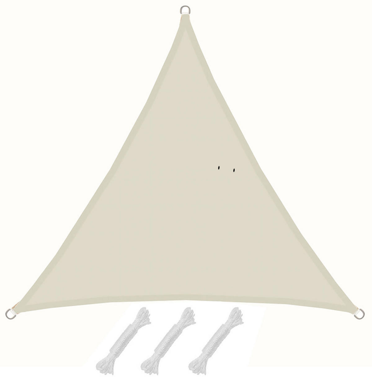 SONNENSEGEL 300/300 cm beige, dreieckig - Beige, Kunststoff (300/300cm) - Amanka