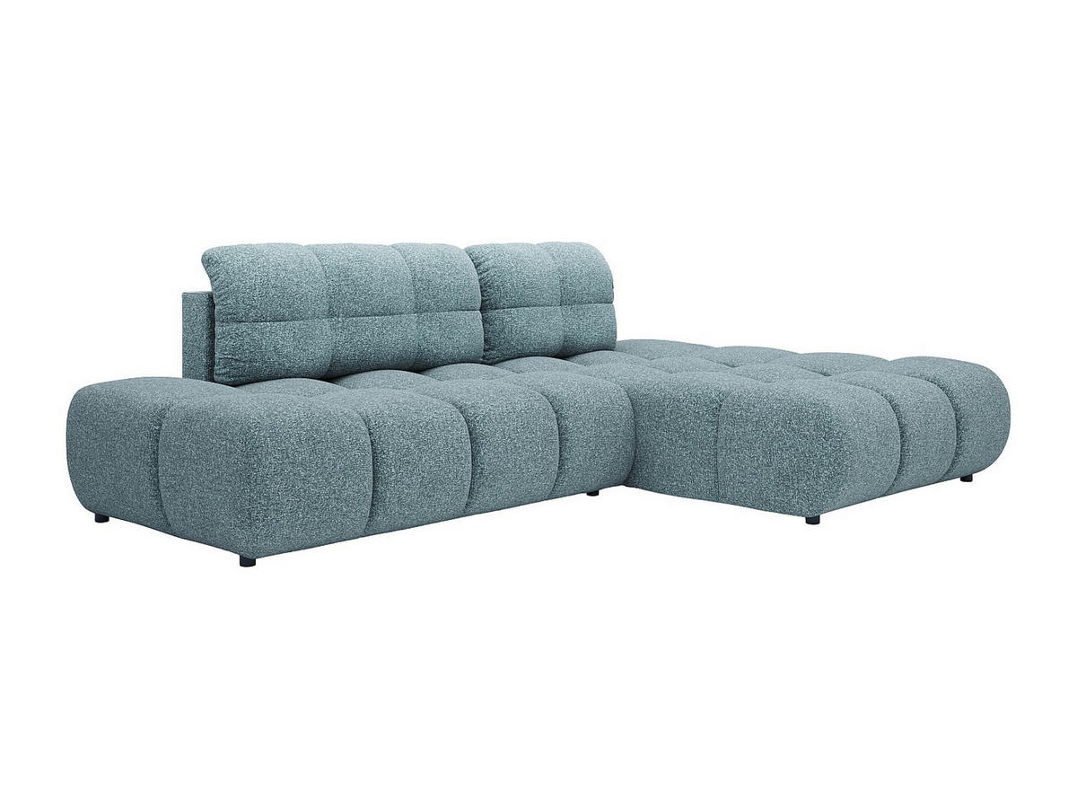 SCHLAFSOFA - 5 Personen - stoff - blau Jocima - Blau, Kunststoff/Textil (292/96/193cm) - Vente-Unique