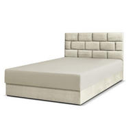 BOXBETT Majorka 160x200 cm mit Bettkasten und Matratze, beige - Beige, Holz (160/200cm) - Margaret Hadas24