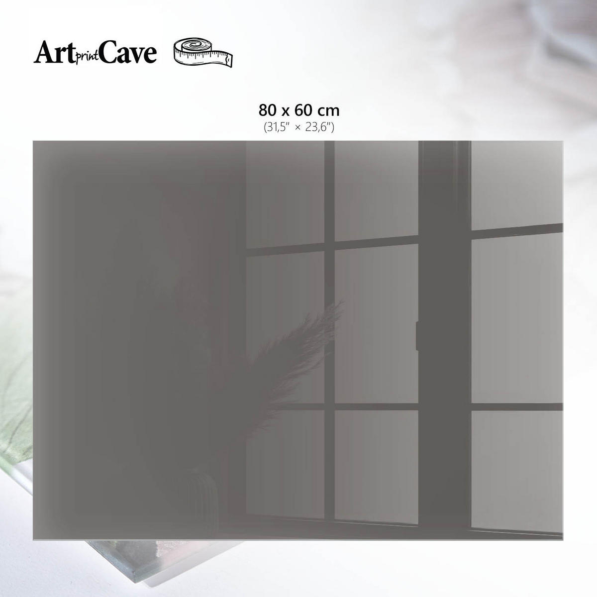 GLASPLATTE 80x60 cm – Dunkelgrau - Violett, Glas (0.4/80/60cm) - ArtPrintCave