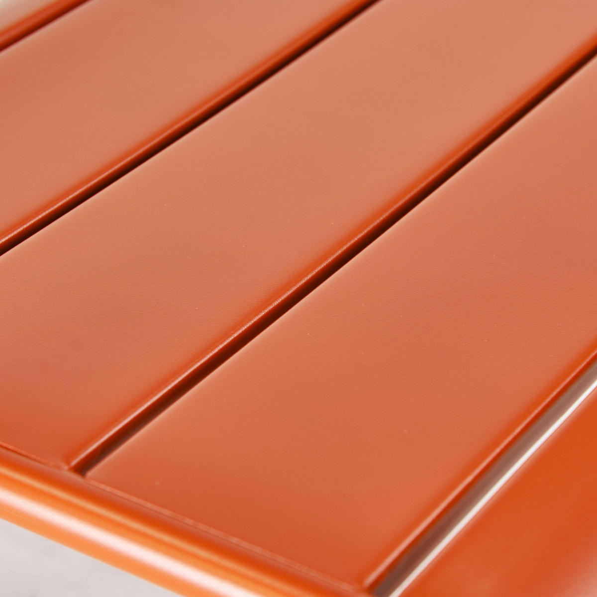 GARTENHOCKER, Orangefarben - Orange, Metall (44/30/40cm) - Oviala