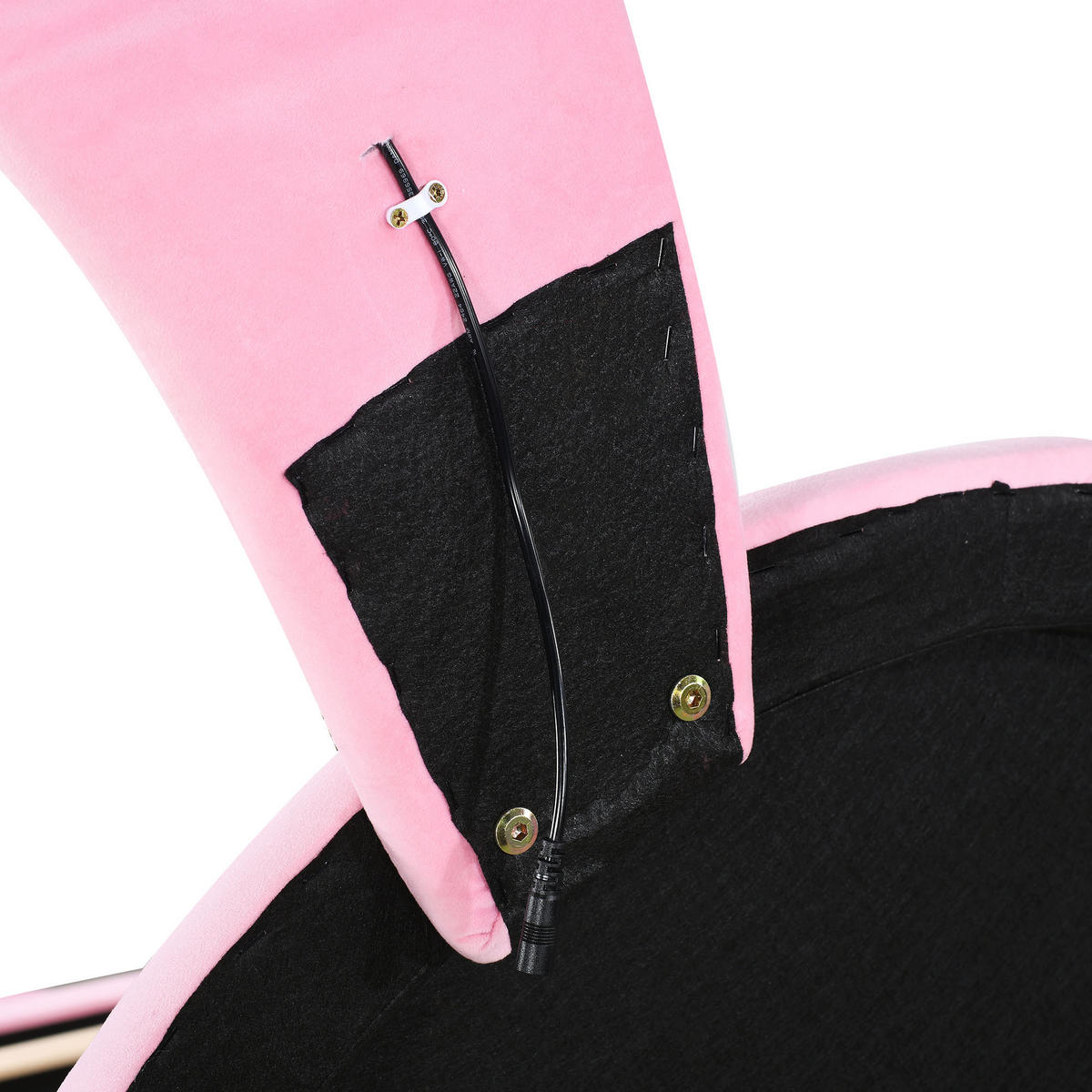 POLSTERBETT 90x200 LED Stauraum Lattenrost Kopfteil Samt Rosa - Pink, Textil (90/200cm) - FLIEKS