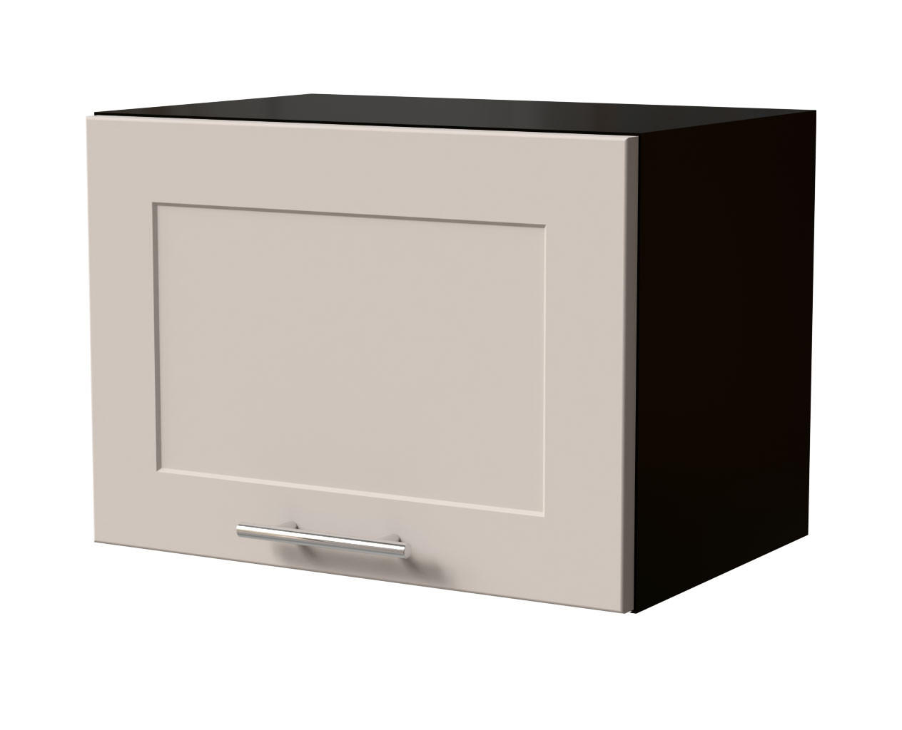 KLAPPHÄNGESCHRANK Oslo W4B/50 Schwarz / Kaschmir Matt 50 / 32,5 / 36cm - Kaschmir/Schwarz, Holz/Holzwerkstoff (50/36/32.5cm) - Feldmann-Wohnen
