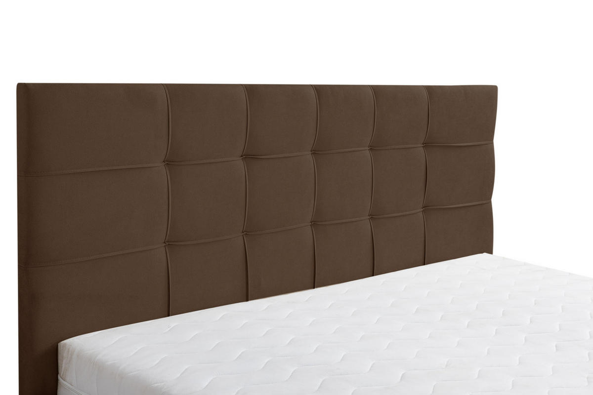 POLSTERBETT JESSA mit Kopfteil, 160 x200 cm, Doppelbett mit Bettkasten und Lattenrost aus Velourstoff, Velourstoff, Frabe: Braun - Braun, Holz/Kunststoff (160/200cm) - VENASI MÖBEL