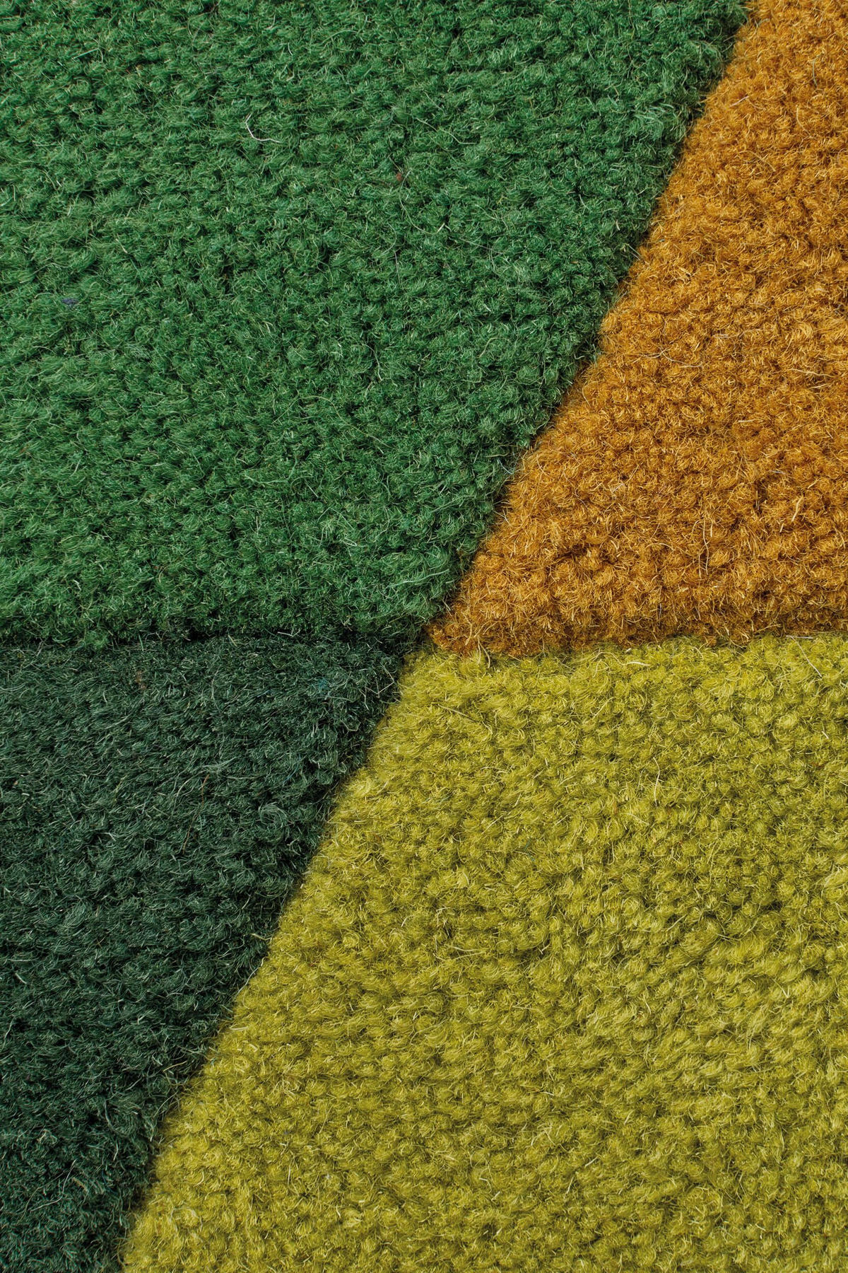 WOLLTEPPICH handgetuftet geometrisch DERWENT HAZEL, Grün-Multi 160x220 cm - Grün, Textil (160/220cm) - KADIMA DESIGN
