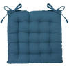 STUHLKISSEN Marine 38/38 cm - Türkis, Naturmaterialien (38cm) - Atmosphera Createur d´interieur