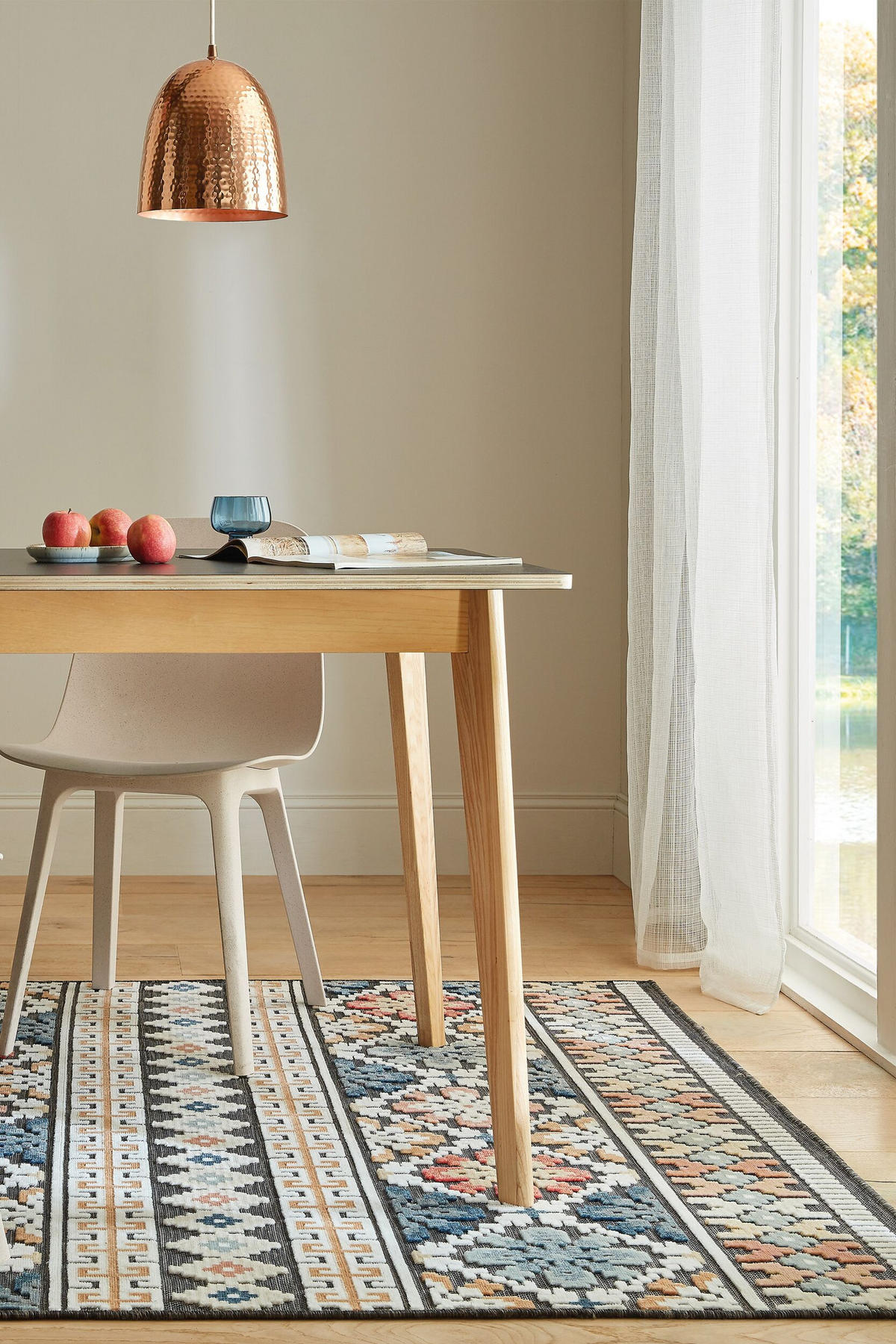 OUTDOOR-TEPPICH Medallion-Muster, UV-beständig LAGAN TODD, Multi 120x170 cm - Multicolor, Textil (120/170cm) - KADIMA DESIGN