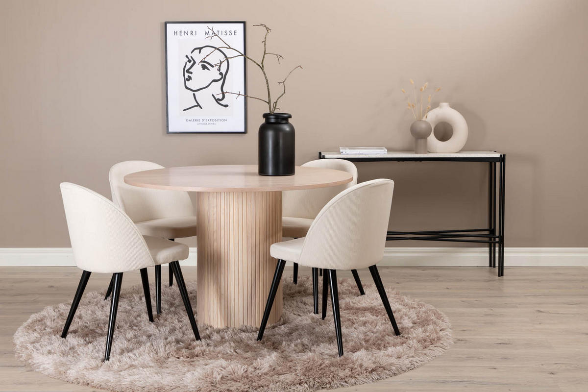 TISCHGRUPPE Beige - Beige, Holzwerkstoff (110/74/110cm) - ebuy24
