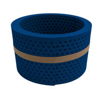 SICHTSCHUTZSTREIFEN Premium Halbe Set gelocht Einzelstreifen Enzianblau 2,55m - Blau, Kunststoff (255/9.5cm) - ZAUN|ZU
