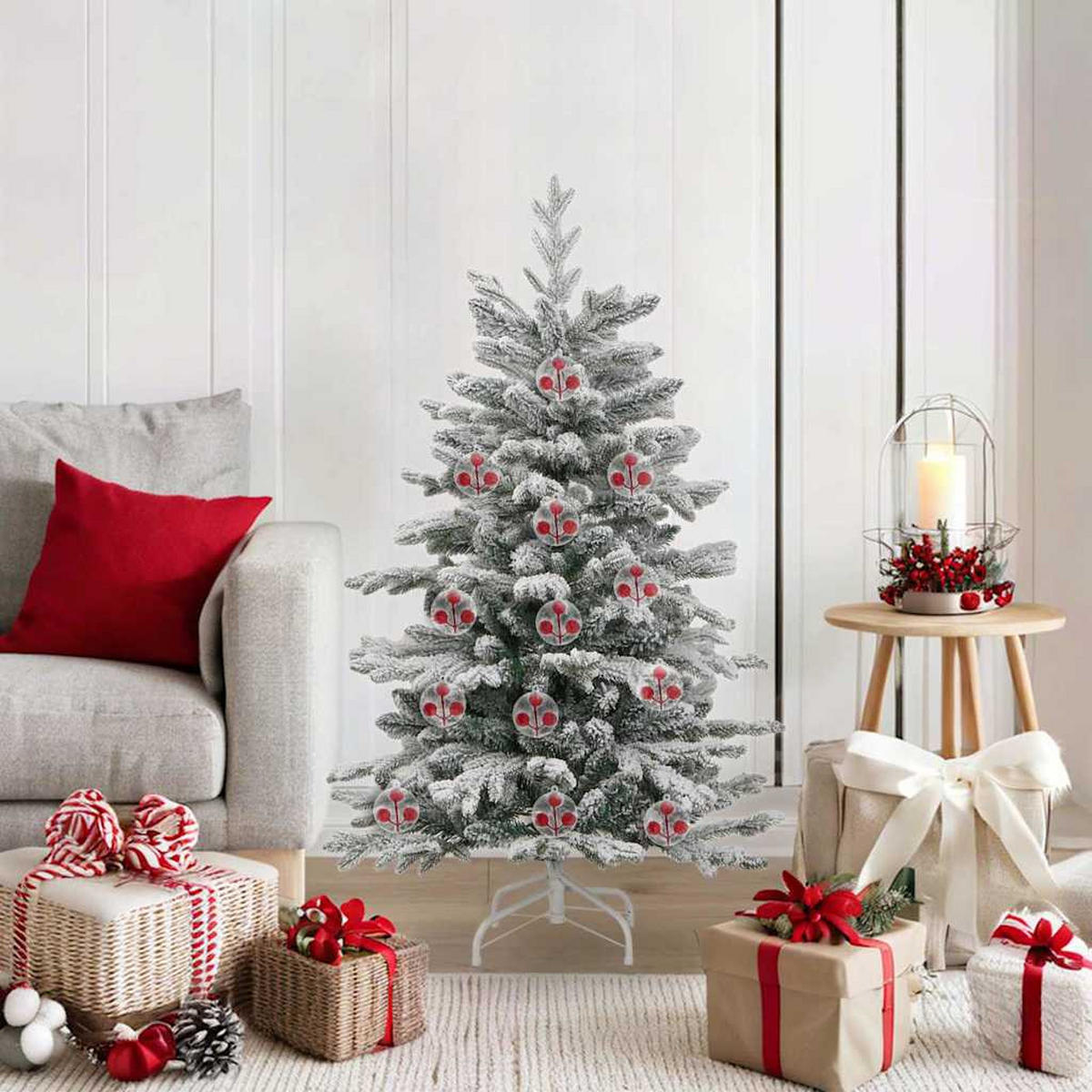 WEIHNACHTSKUGEL-SET 25 -teilig 8/8/8 cm Transparent Kunststoff - Transparent, Kunststoff (8/8/8cm) - vidaXL