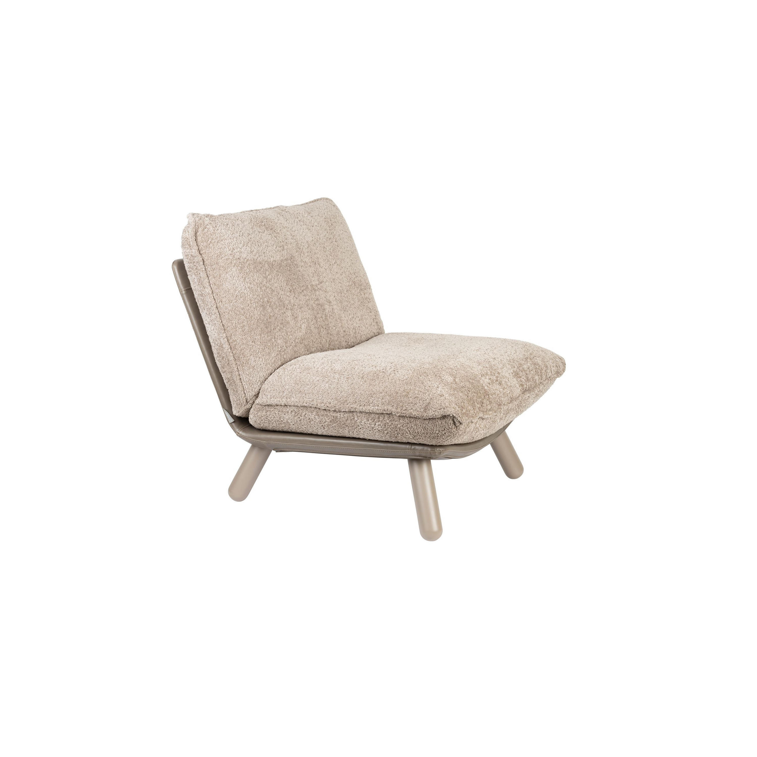 SESSEL Lazy Sack Beige - Beige/Grau, Holz (75/81/94cm) - Zuiver