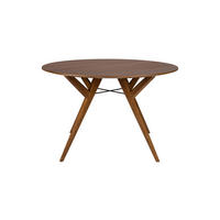 ESSTISCH IJver Rund 120 cm Walnuss - Braun, Holzwerkstoff (120/120/75cm) - Zuiver