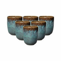 BECHER OHNE HENKEL Lave Glacé 400 ml 6er Set - Hellblau, Keramik (0.4L) - like.Villeroy & Boch