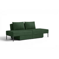SCHLAFSOFA Gorka - Grün, Holzwerkstoff/Textil (240/87/103cm) - Fun Möbel