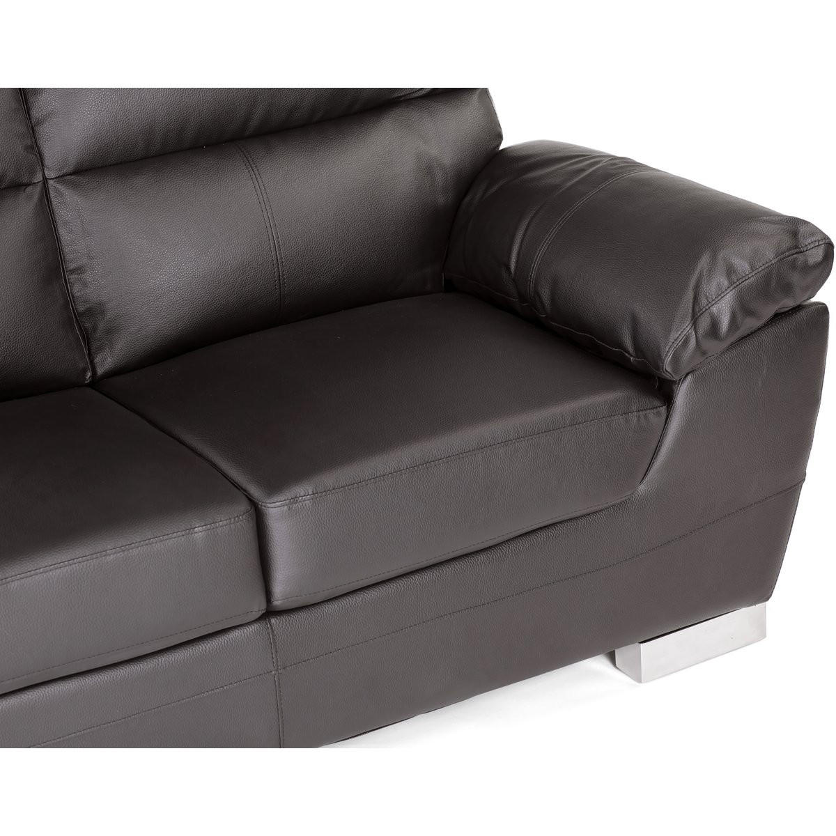 EINZELSOFA - "Dallas" - 169 x 88 x 90 cm - 2-Sitzer - Schokolade - Braun, Textil (88/90/169cm) - Habitat Garten