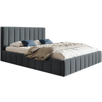 BETT Grafit OLDO 10 Gepolstert Mit Bettkasten 120x200 cm - Grau, Textil (120/200cm) - Sepro Meble