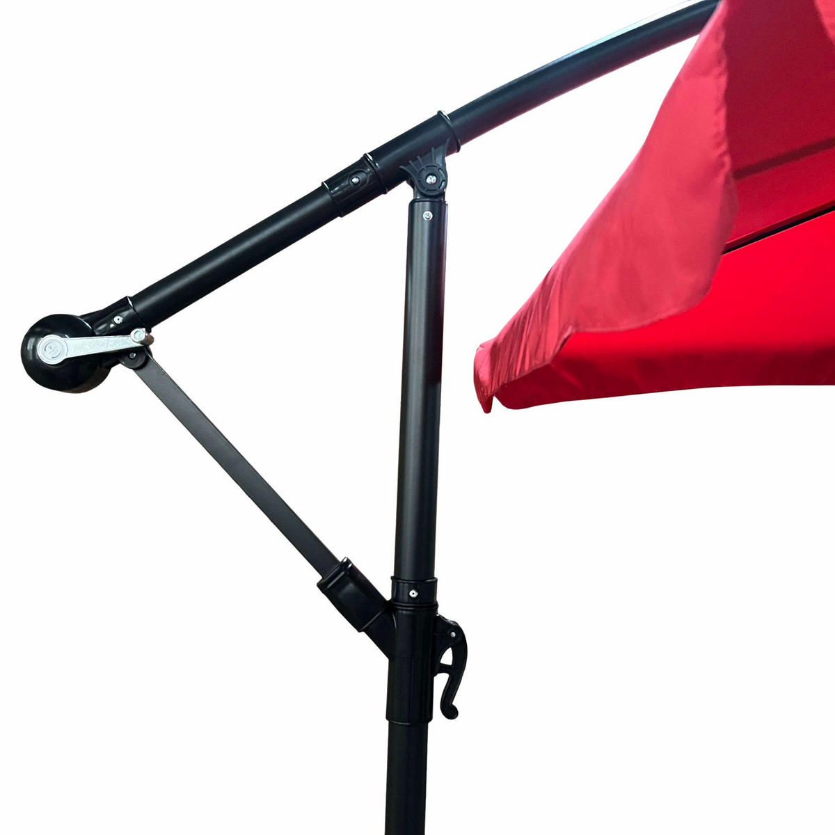 SONNENSCHRIM Rot 245/300 cm - Rot/Schwarz, Metall (300/300cm) - Akord