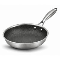 COOKINGLIFE Bratpfanne HexaCook Hybride Pfanne ø 24 cm - NON STICK - geeignet für alle Wärmequellen - keramische Antihaftbeschichtung - Grau, Metall (1/2/5cm) - Cookinglife