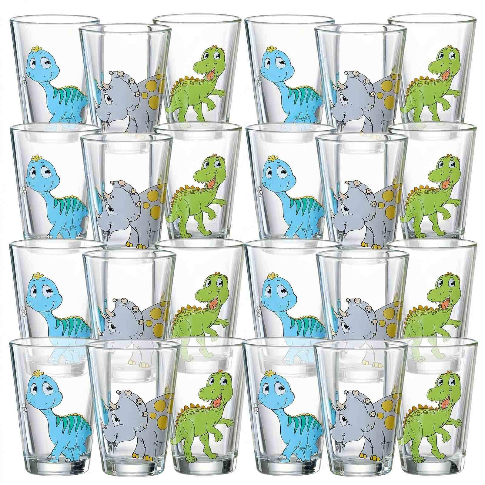 KINDERGLÄSER Dino bunt 200 ml 24er Set - Multicolor, Glas (0.2L) - Ritzenhoff Breker
