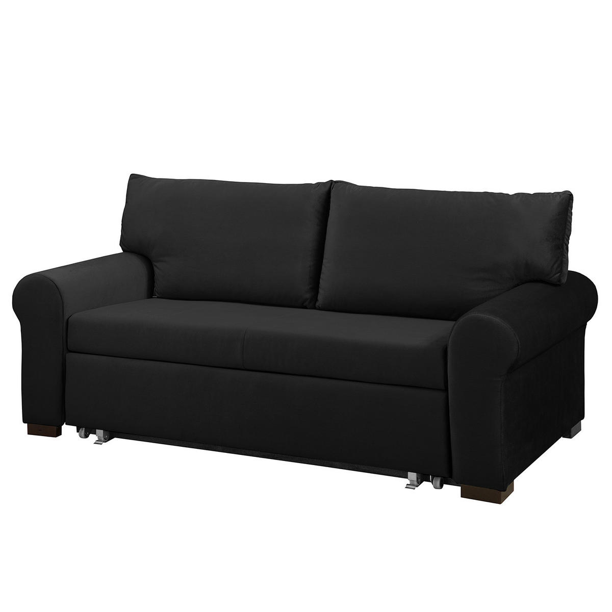 SCHLAFSOFA - Transparent/Anthrazit, Birkenholz/Textil (205/95/90cm) - home24