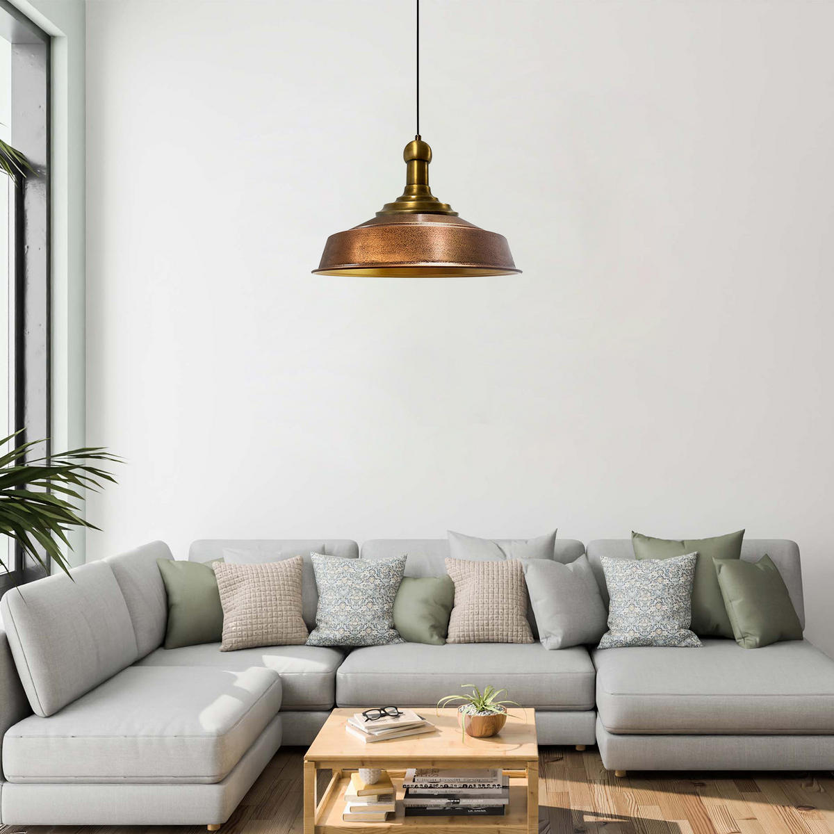 KÜCHENLAMPE Asletl Long-Knob 40/30 cm - Kupferfarben, Metall (40/30cm) - Bamyum