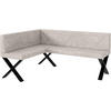 ECKBANK ERIC_X - Beige, Textil (128/168cm) - Meblini