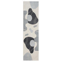 KURZFLOR-TEPPICH Bonito 7158 Grau 80x300 cm - Grau, Textil (80/300cm) - carpet city