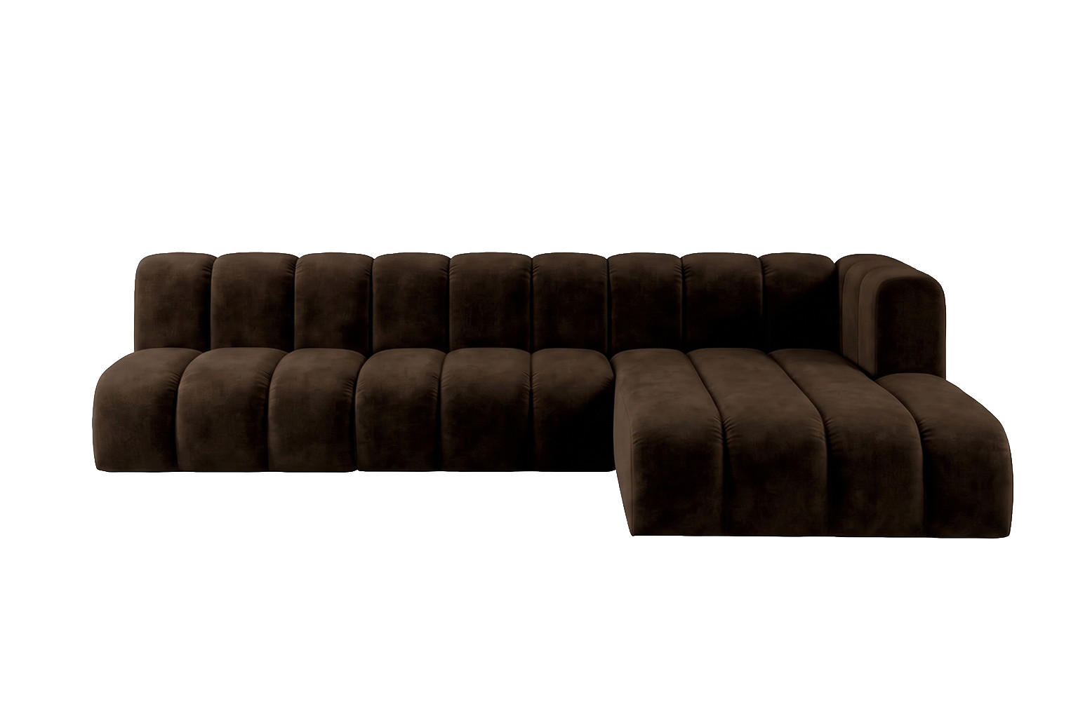 Kaiser Möbel Ecksofa Braun 295x179 cm