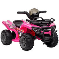 KINDERQUAD DE-06101 6V mit Musik und Vorwärtsfunktion Rosa - Pink, Kunststoff/Metall (70/42/45cm) - ComfortXL
