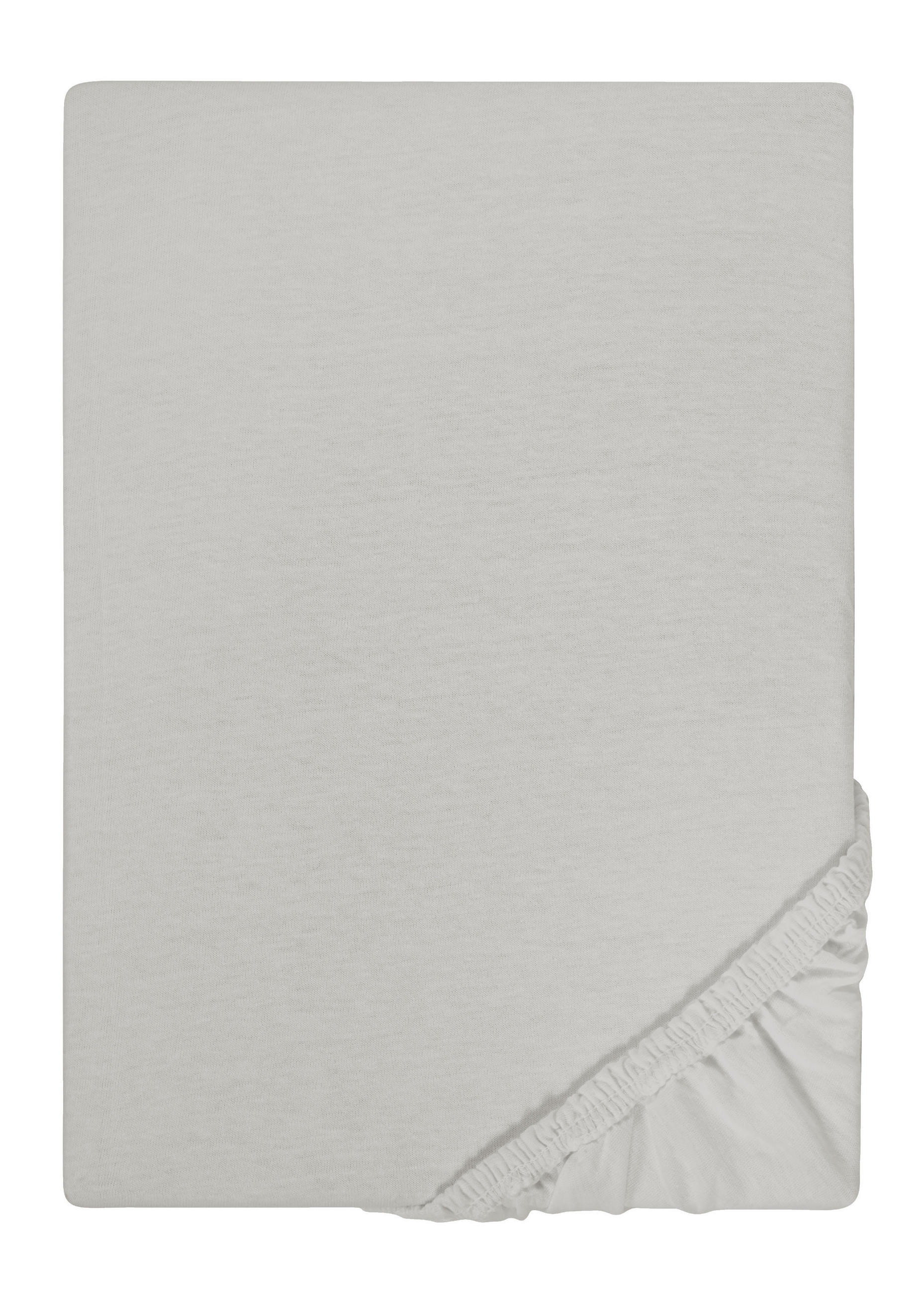 biberna Spannbetttuch Grau 100x200 cm
