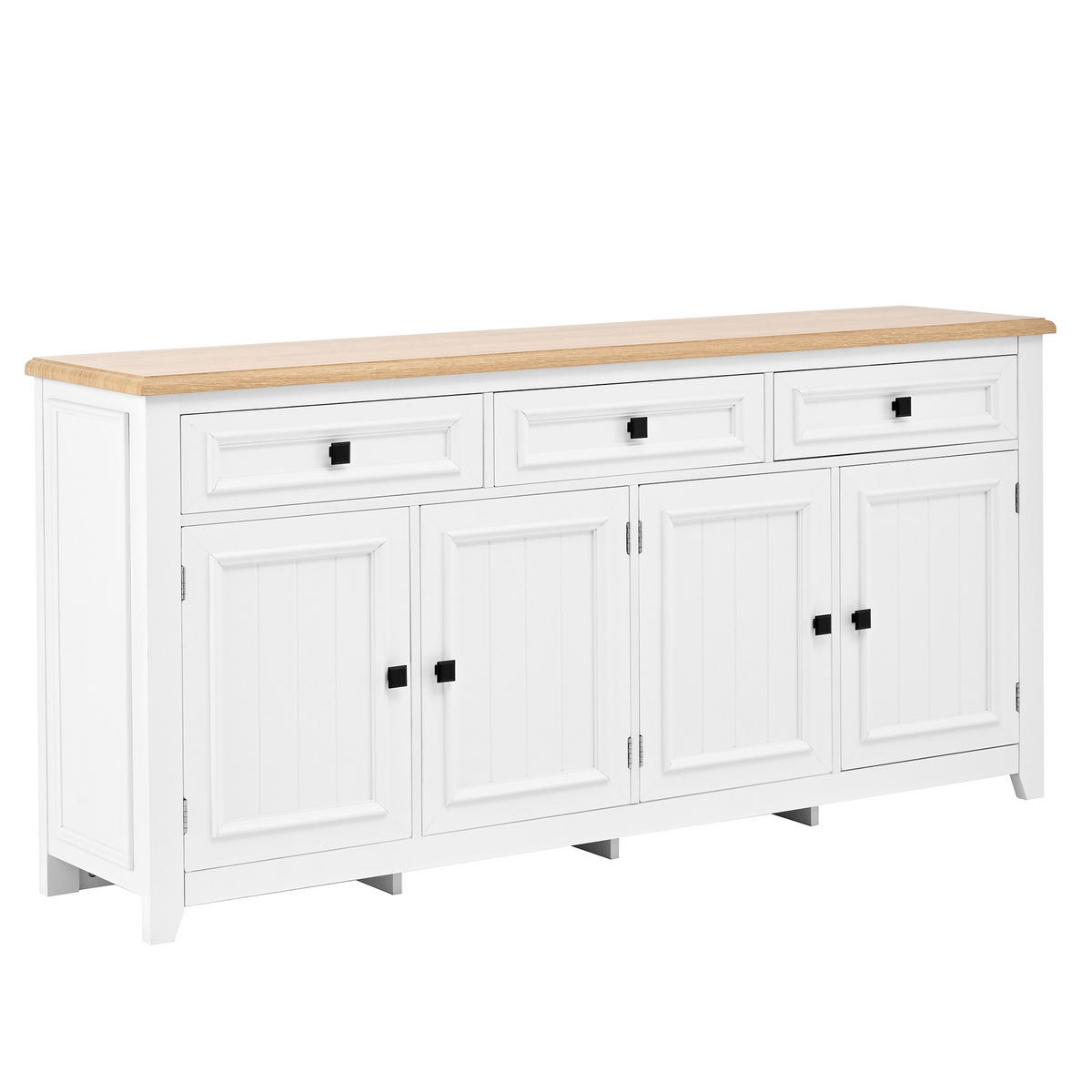 SIDEBOARD Weiß 160/35/76 cm - Weiß, Holzwerkstoff (160/76/35cm) - PANGIVO
