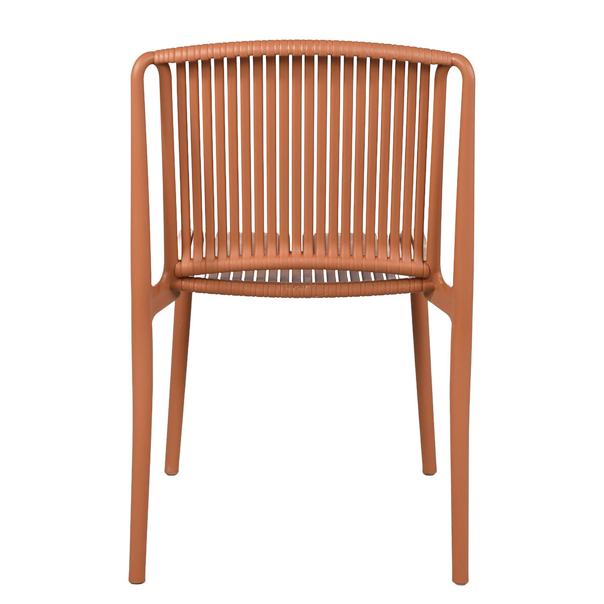 GARTENSTUHL - 2er-Set - Polypropylen - Terracotta, Kunststoff (53/83/56cm) - home24