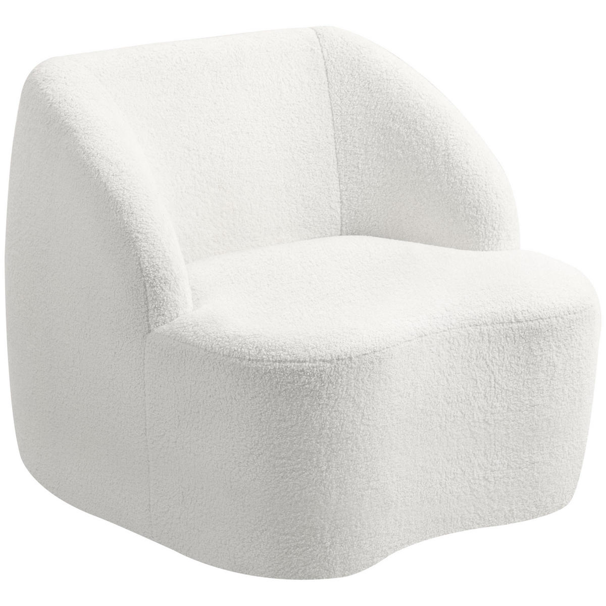 SESSEL DE-06495 kuscheliger Polstersessel Cremeweiß - Creme, Textil (81/73.5/82cm) - ComfortXL