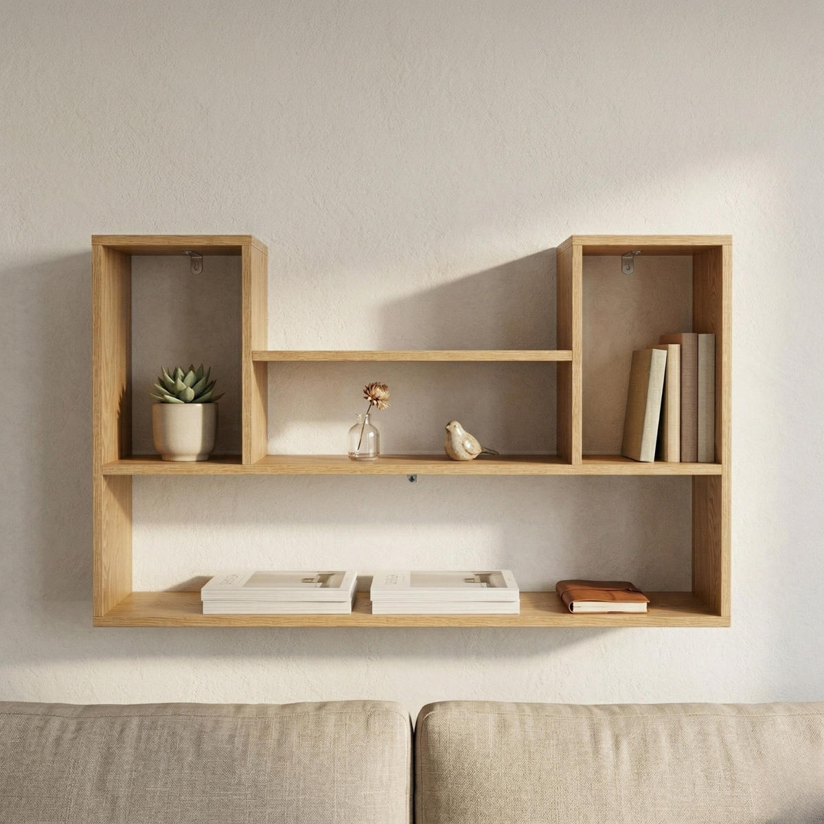 WANDREGAL Talo 100/60/16 cm - Braun, Holzwerkstoff (100/60/16cm) - EDAXO